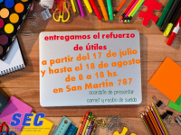 El 17 de julio comenzamos con la entrega del Refuerzo de tiles