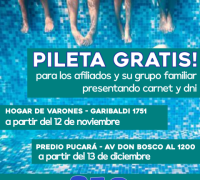 PILETA GRATIS!